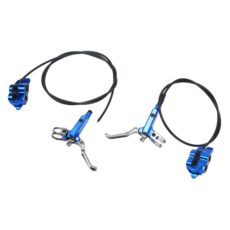 1 Pair Bicycle Hydraulic Disc Brake Four Pistons Aluminum Alloy