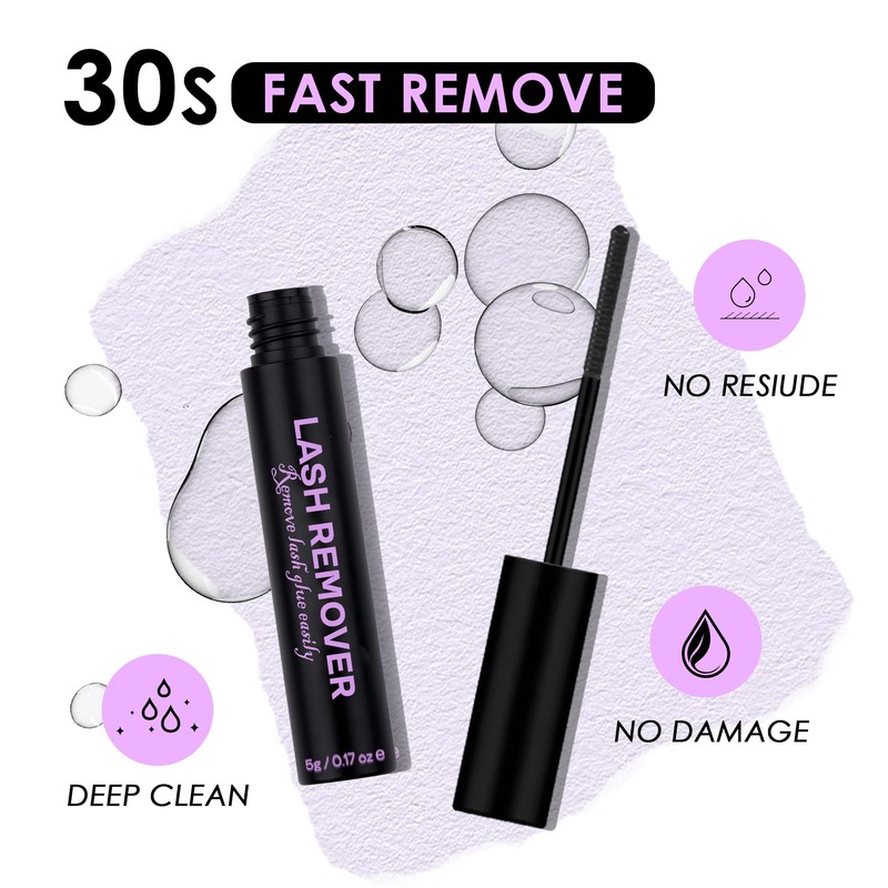 GAQQI Lash Bond and Seal and Remover, Waterproof Lash Clusters
