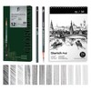 Roseelf 13 Pcs Sketch Pencil Set, Pencil Drawing Set, Sketchbook