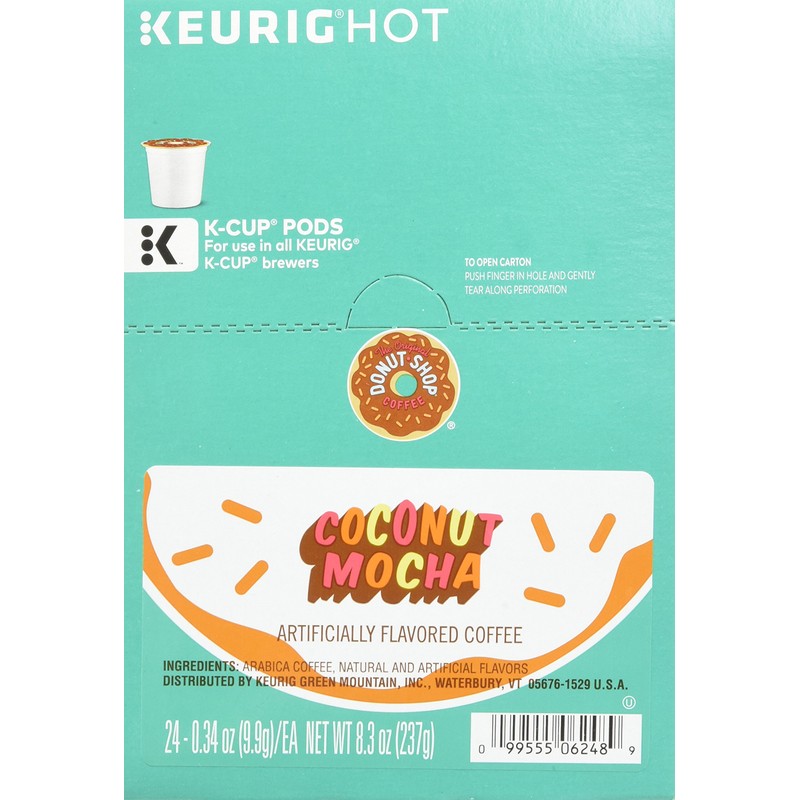 The Original Donut Shop Coconut Mocha, Single-Serve Keurig K-Cup Pods,