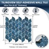 Tilingview 10 Pcs Leaf Design Peel and Stick for Kitchen