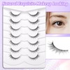 Himirell False Eyelashes 3D Lightweight Natural Comfortable Demi Wispy Cat