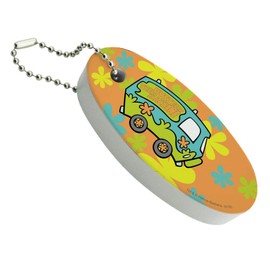 GRAPHICS & MORE Scooby-Doo The Mystery Machine Floating Keychain Oval Foam Fishing Boat Buoy Key Float