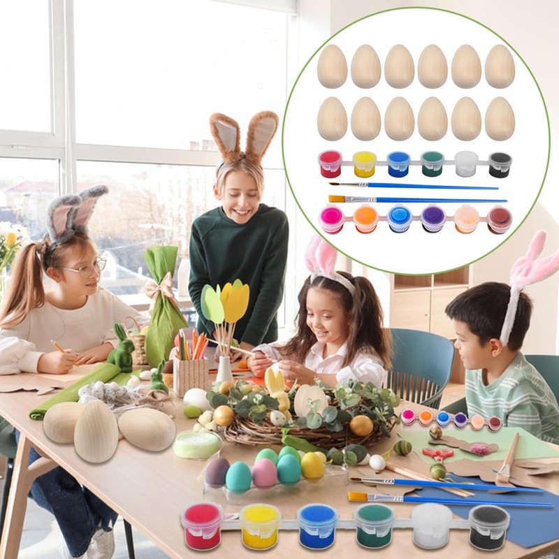 Egg Mazing Decorating Kit - Wooden Easter Eggs & Pysanky