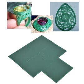 Carving Wax Sheets 5pcs 2mm, Thin Ferris Wax Jewellery Modeling Wax Sheets Jewellery Making Carved Sculpture Model Accessory, for DIY Craft Making Polishing Engraving