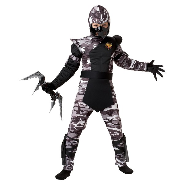 California Costumes Arctic Forces Ninja Child Costume, Small , Black/Gray