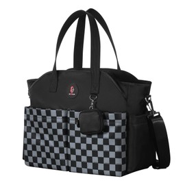 SUPROMOMI Diaper Bag Tote: Large Tote Baby Bag Boy Diaper Bag Stylish Girl Diaper Bag,Shoulder Mommy Bag Can Make Twin Diaper Bag and 2 Kids Diaper Bag Mom Hospital Bag Black