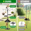 Upgraded Heavy Duty Bird Feeder Pole, 92 Inch Squirrel Proof