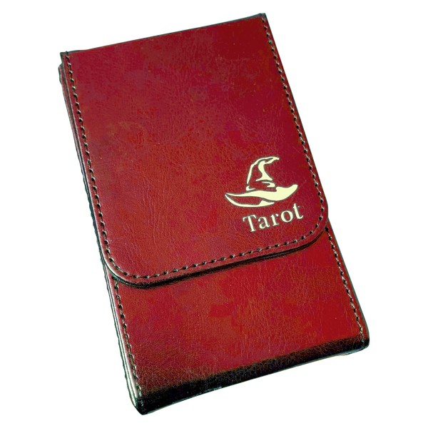HAMILO PU Leather Tarot Card Storage Case with Magnetic Lid