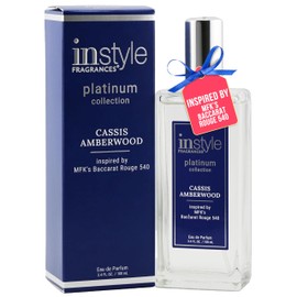 Instyle Fragrances | Platinum Collection | Cassis Amberwood | Unisex Eau de Parfum | Clean, Vegan, Paraben, Phthalate Free | Never Tested on Animals | 3.4 Fl Oz