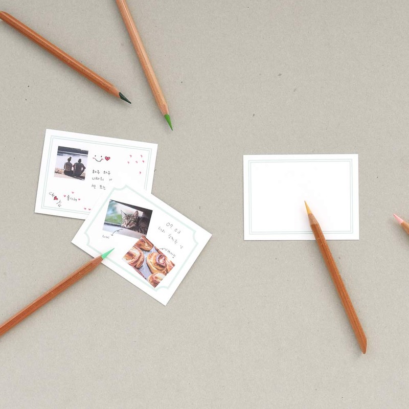 Monolike Message Blank mint Card - Mix 40 Mini Single