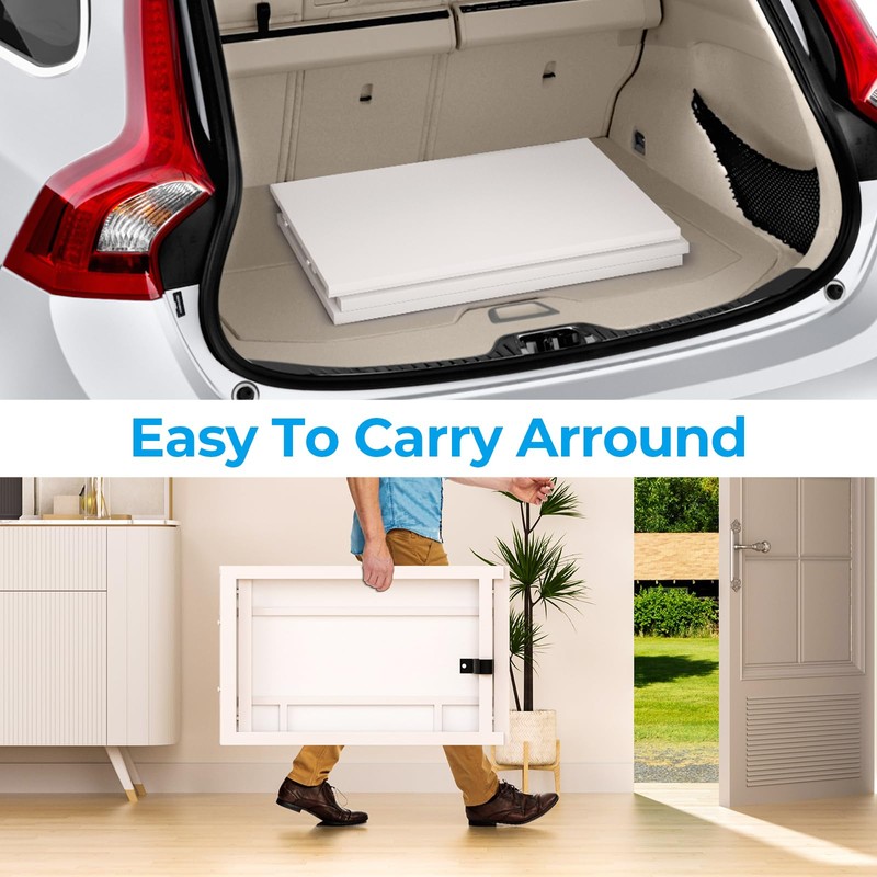 GreenForest Folding Desk for Small Spaces,35.4 in No-Assembly Small Computer