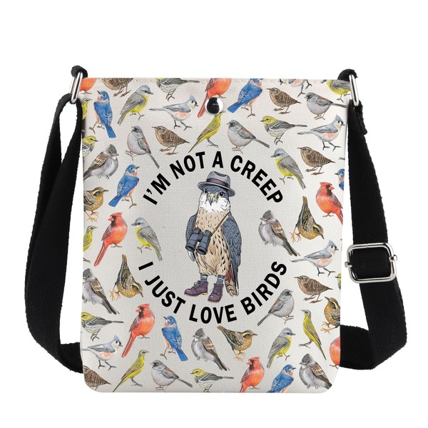 MYSOMY Bird Nerd Crossbody Bag Bird Watcher Gifts Bird Lovers