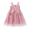 Miipat Baby Girl Tulle Dress Embroidery Flower Toddler Sleeveless Tutu