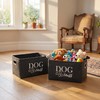 SMYJDMM Dog Toy Box, 2Pcs Dog Toy Storage 38 x