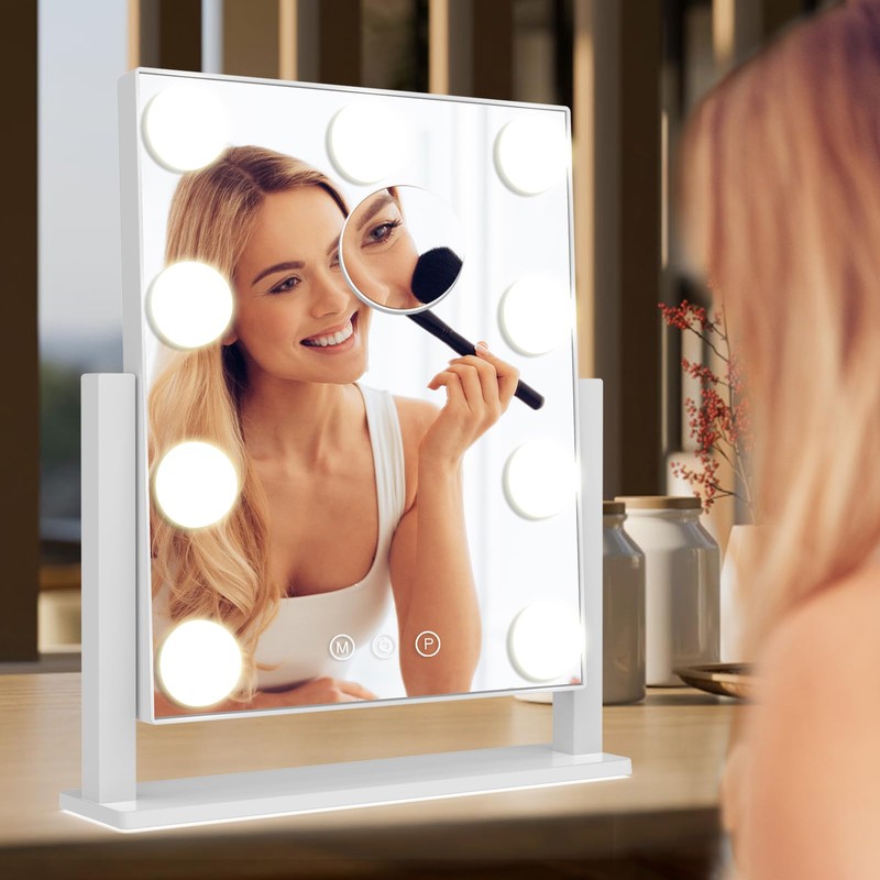 Vanity Mirror with Lights, Hollywood Lighted Makeup Mirror with 3