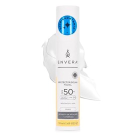 ENVERA | Protector Solar Facial Despigmentante SPF 50+ 2 En 1 | Bloqueador Solar Facial Oil Control Toque Seco + Primer Toque Seco | Acabado Mate Mous