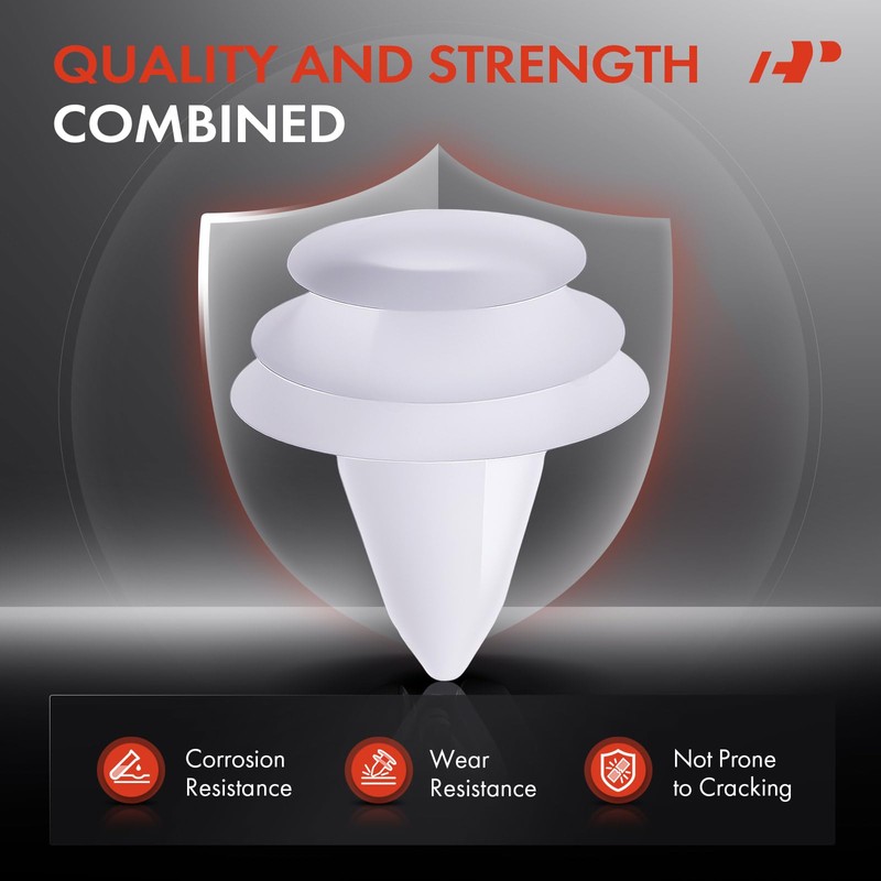 A-Premium 20PCS Nylon Trim Panel Retainer Clip Triple Head Compatible