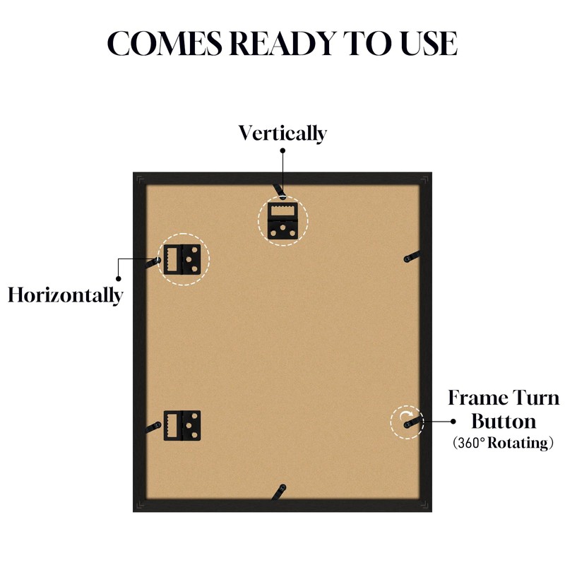 Lacopgr 4"x6" Photo Collage Frame 7 Openings, 13.5"x15.5" Multi Picture