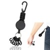 EFFIET Heavy Duty Retractable Key Holder Key Ring with 6pcs