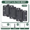 SORGMACH Self Closing Hinge 3 ½"x 3 ½" Adjustable 3