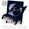 Breeze Decor Welcome E Initial Garden House Flag Kit Monogram