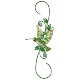 Sunset Vista Designs Metal and Glass Decorative Hummingbird Hook