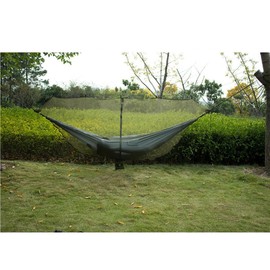 tieedhfu Outdoor Hammock 360 Degree Protection Mosquito Net Separated Anti-Mosquito Hook Netting Cover Lawn Camping Travel, Green