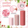 SmoothNovelty 3 Pcs Strawberry Cylinder Pedestal Stand Covers Spandex Plinth