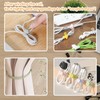 YANGMUM 24pcs Silicone Cable Ties Reusable, Cord Organizer, 4 Styles