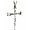 Shields of Strength Men's Nail Cross Necklace - Stainless Steel,