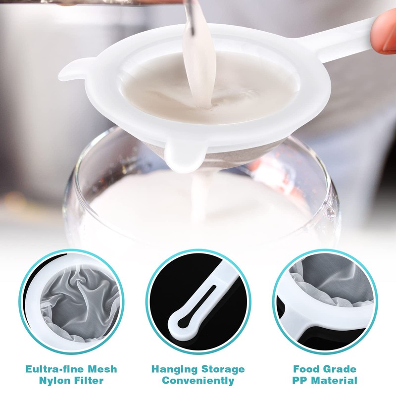 Cobee Ultra Fine Mesh Food Strainer, Nylon Mesh Colander with