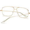 J&L Glasses Large Square Retro Outray Classic Men's Or Women's