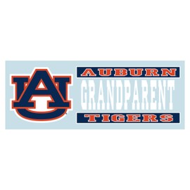 Craftique Auburn Tigers Decal (ORG/BLU AU Grandparent DE (6"), 6 in)
