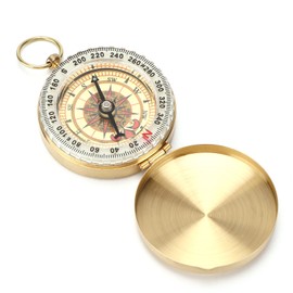 Compass Copper Luminous Rotatable Waterproof Direction Pointing Equipment for Outdoor Camping Hiking Activities