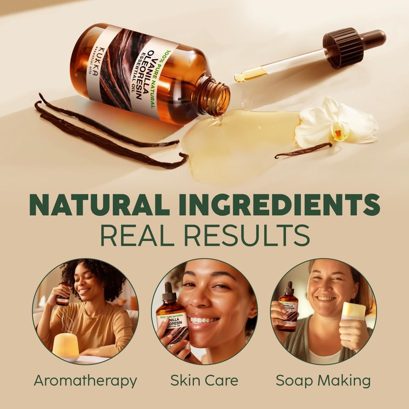 Kukka Vanilla Essential Oil for Diffuser & Skin - 4