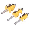 3Pcs Architectural Molding Router Bit Milling Cutter Set Woodworking Accessories