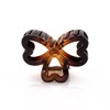 Righe e Pois, Haarspange mit brauner Schildkröte aus ABS-Kunststoff, Haarspange