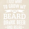 CafePress Bearded Man Grow My Beard Drink Be Reusable Natural
