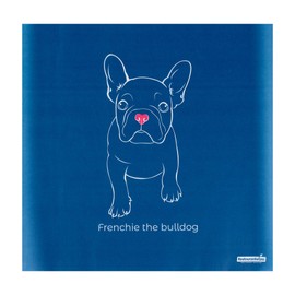 Restaurantware-RW Base 12 x 12 Inch Deli Papers, 200 Greaseproof Sandwich Wrapping Papers - No Added PFAS, Frenchie Bulldog Design, Paper Food Basket Liners, Microwavable, Pre-Cut Style