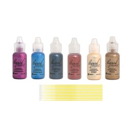 PTP Flash Deals Ranger Liquid Pearls Bundle - 6 Liquid Pearls Blending Sticks (FLANNEL: Hydrangea, Ocean Blue, Merlot, Bisque, Brass, Slate)