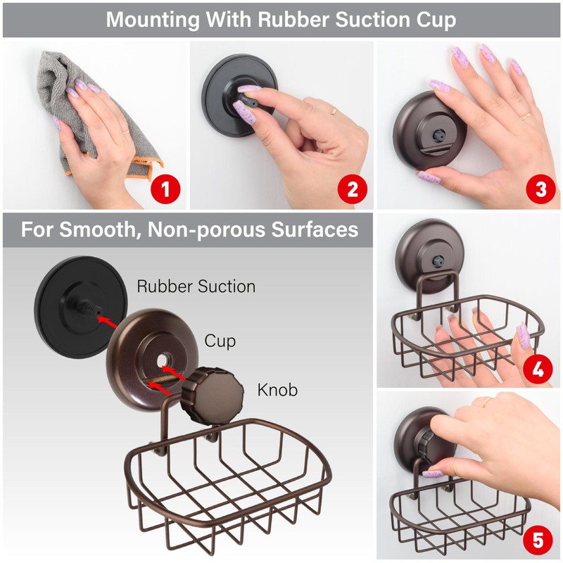 HASKO accessories - Super Powerful Vacuum Suction Cup Soap Dish