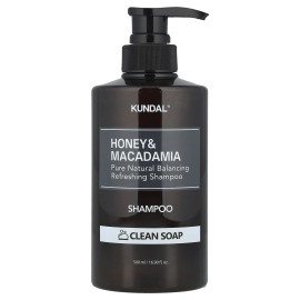 Kundal Honey & Macadamia, Shampoo, Clean Soap, 16.9 fl oz (500 ml)