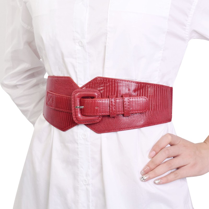 TeeYee Women's Elastic Belt Wide Waist Belt Adjustable Stretchy Medieval