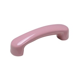 Txinmin Pink Ceramics Cabinet Pulls 3.78" (96mm) Hole Centers Cabinet Drawer Handles Pulls Set of 4 Bow Shaped, Large
