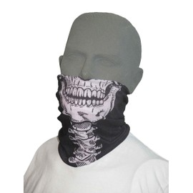 Headloop Microfibre Multifunctional Scarf SKULL AND CROSSBONES Snood Neck Headscarf