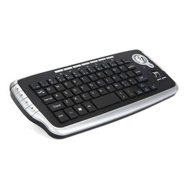 Mini Ergonomic Keyboard Trackball Air Mouse 1200dpi Function TV 2.4G Wireless Keyboard with trackball Mouse Keyboartd Combo for Lapotp PC TV Remote Controller HTPC (Silver)