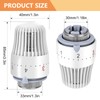 BYZESTY Heating Thermostat Radiator Thermostat Head Heating Controller: Pack of