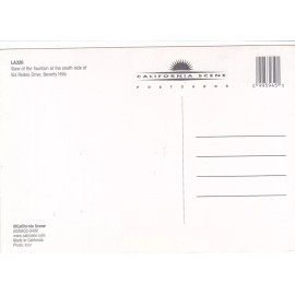 1 card  View of the fountain at the South Side BEVERLY HILLS via RODEO - LA326