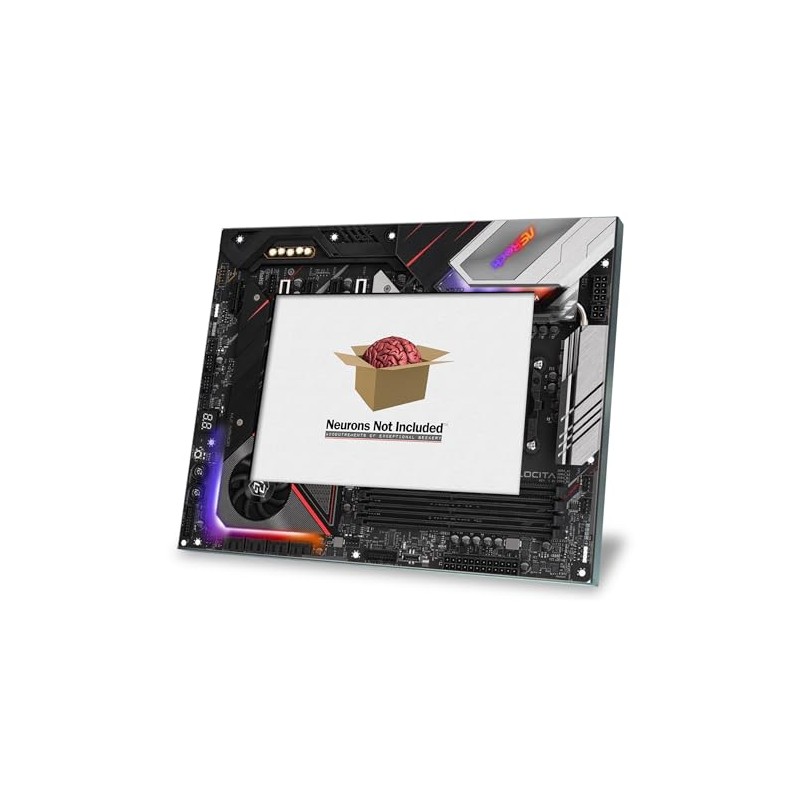 Black Circuit Board Printed Image Picture Frame - Holds 5x7